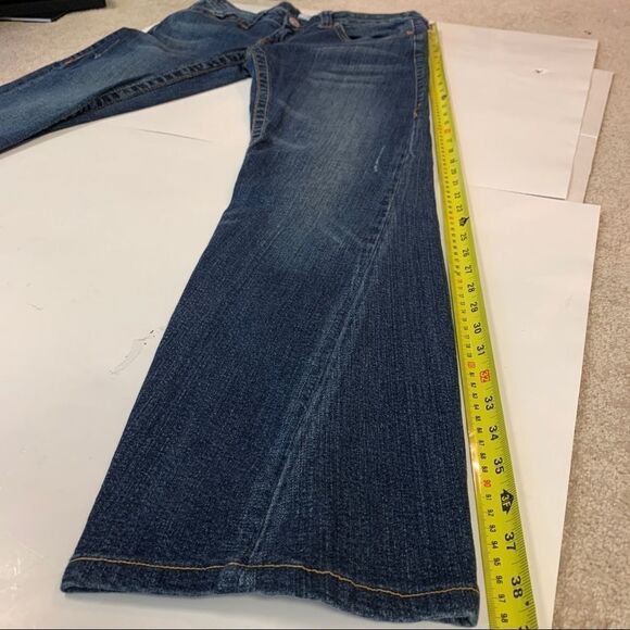 True Religion Medium Wash Julie Trouser/Wide Leg - Picture 10 of 13